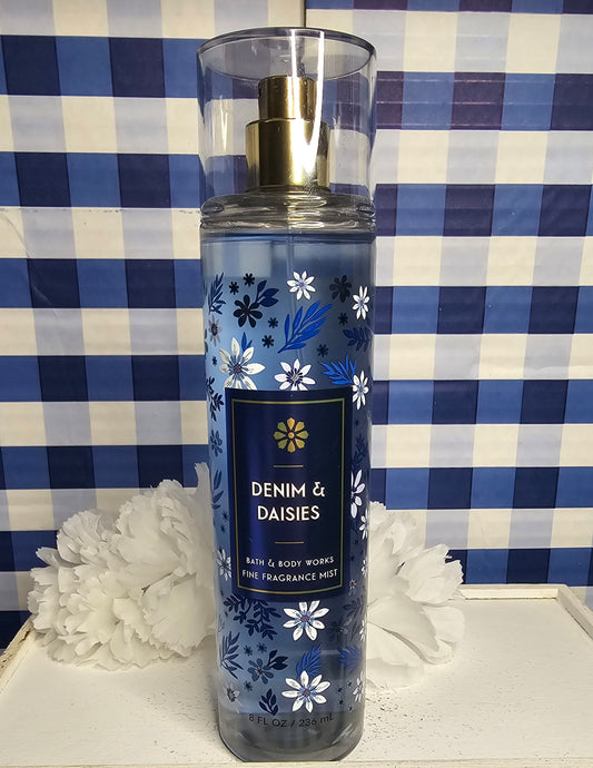 New Bath and Body Work Denim and Daisies Body Mist, Body Spray, Hair Mist 8 fl oz