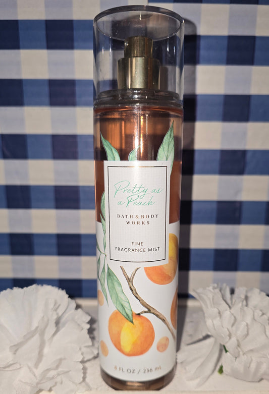 Bath and Body Work Pretty As A Peach Body Mist, Body Spray Hair Mist 8 fl oz