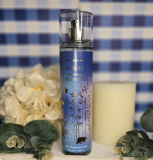 New Bath and Body Works Frosted Coconut Snowball Body Mist, Body Spray, Hair Mist or Linen Spray