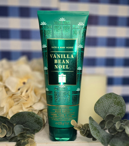 Bath and Body Works Vanilla Bean Noel Ultimate Hydration Body Cream with Shea Butter 8 fl oz