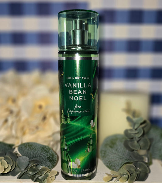 New Bath And Body Works Vanilla Bean Noel Fine Fragrance Body Mist, Body Spray, Hair Mist and Linen Spray