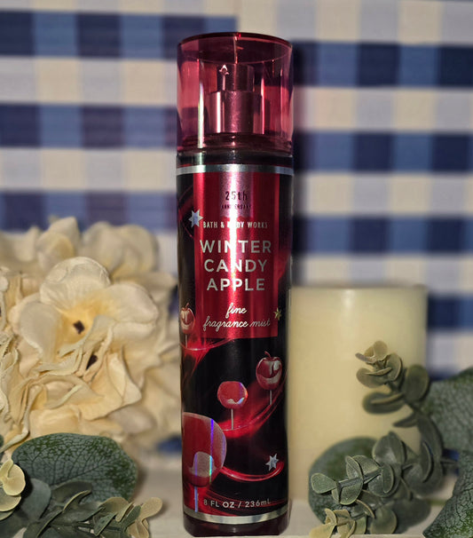 New Bath and Body Works Winter Candy Apple Fine Fragrance Body Mist, Body Spray, Hair Mist and Linen Spray 8 fl oz