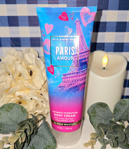 New Bath and Body Works -Paris Amour- Ultimate Hydration Body Cream 8 fl oz.