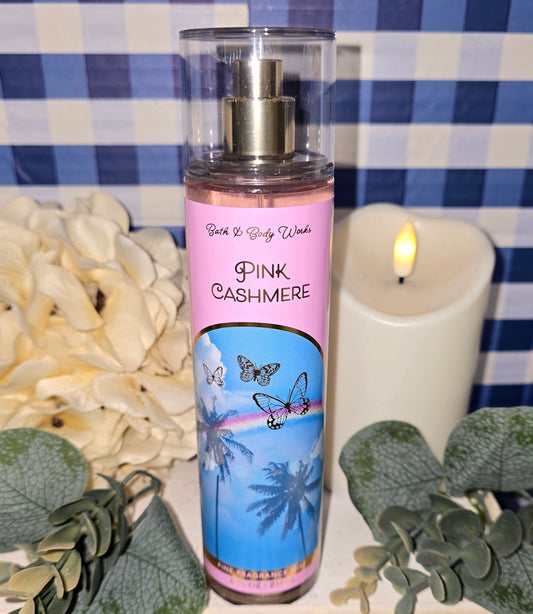 New Bath &amp; Body Work Pink Cashmere Body Mist, Body Spray, Hair Mist, Linen Spray 8 fl oz