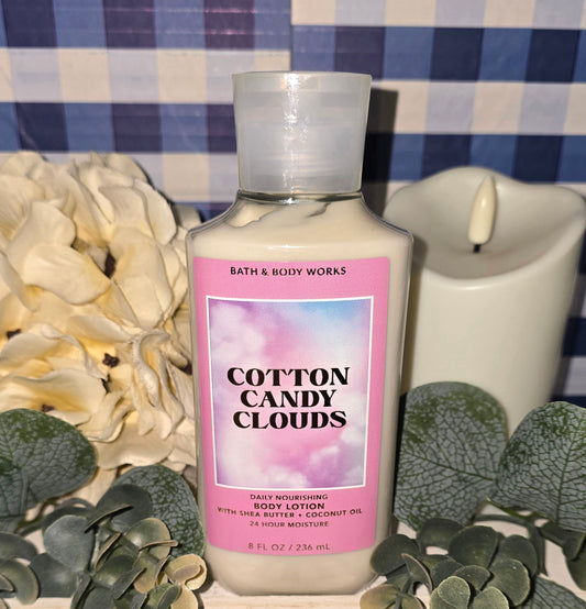 Bath and Body Works Cotton Candy Clouds 24 Hour Moisturizing Body Lotion 8 fl oz