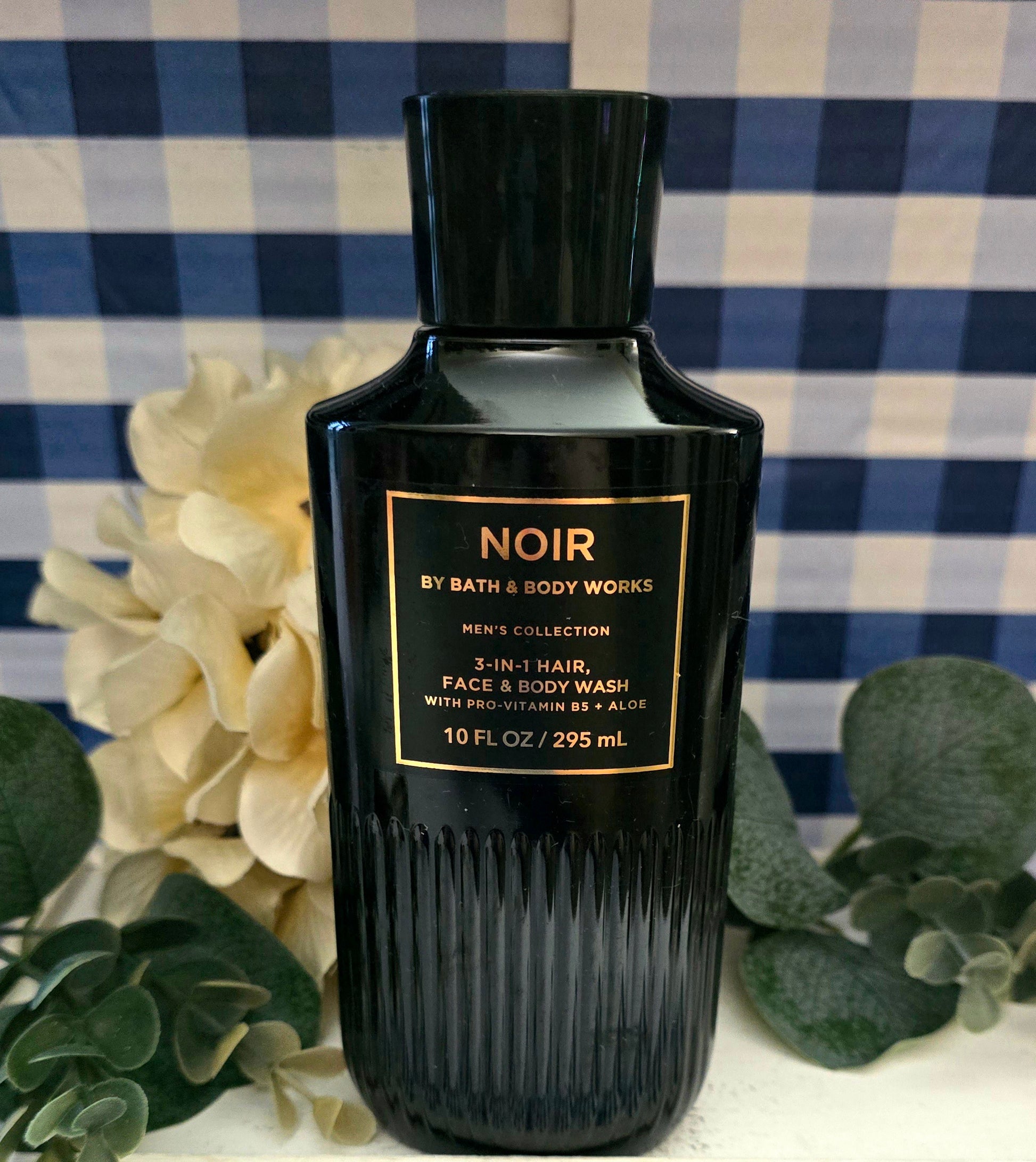 New Bath and Body Works Men's Collection Noir 3-In-1 Hair, Face and Body Wash 10 fl oz.