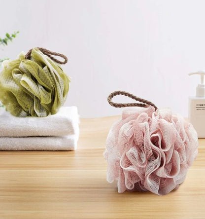 Luxury Loofah Sponge, Cleansing Body Scrubber for Bath/Shower, Exfoliating Bath Sponge with Handle.