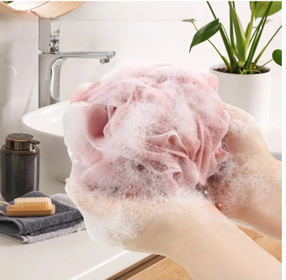 Luxury Loofah Sponge, Cleansing Body Scrubber for Bath/Shower, Exfoliating Bath Sponge with Handle.