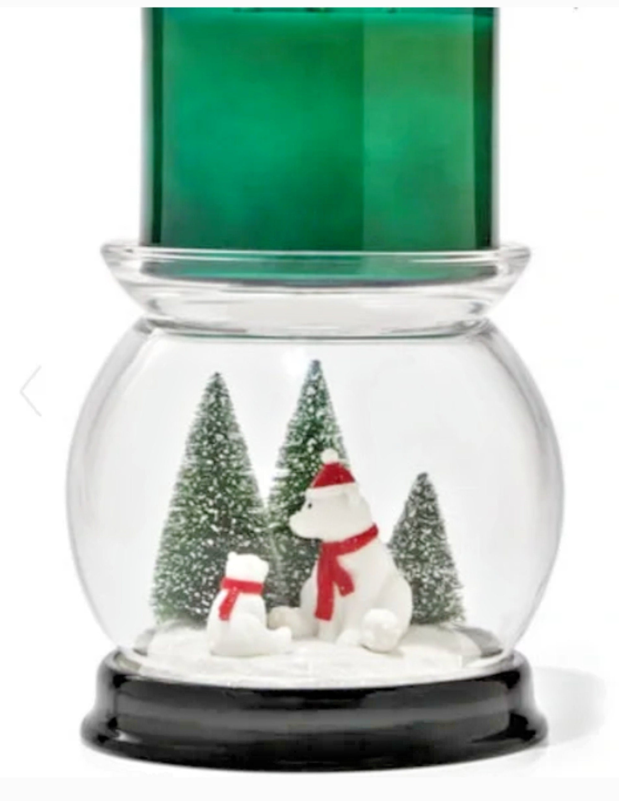 Santa polar bear 3 wick hot candle holder and single wick candle holder